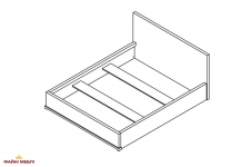 Кровать (Каркас) LOZ160 Стемма 3