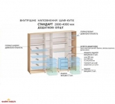 Шкаф-купе Комфорт мебель Модель-4 дуб беленый 4 дверный 300 см 2