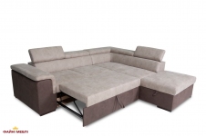 Угловой диван раскладной дельфин Бенито Мебель Стиль 252 × 221 см 2