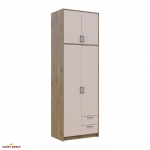 Шафа для одягу Дорос Ронді кашемір з високою антресоллю 2 дверна 82 см 3