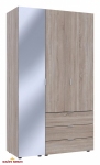 Шафа для одягу Дорос Гелар дуб сонома 2-х дверна/Дзеркало 116,5 см 3