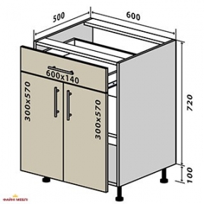 №30 Тумба нижняя 60 Люкс RODOS