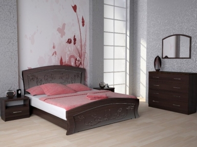 Кровать Эмилия с газлифтом и металическим каркасом