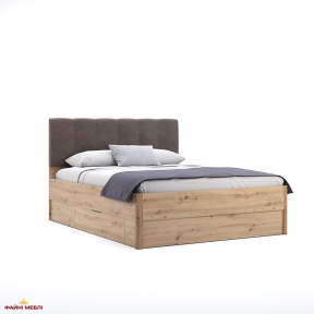 Ліжко 1.6х2.0 М'яка спинка з шухлядами без каркасу Тедді