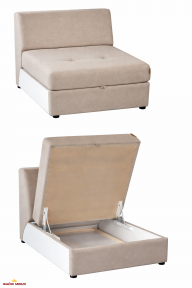 Диван 1Н нераскладной с нишей Шериданс Мебель Стиль