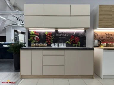 Кухня 2,0 м Фарбований МДФ Альфа ручка АКЦІЯ!