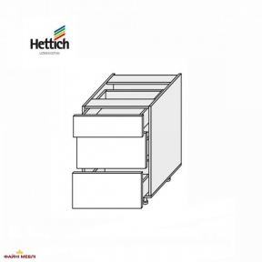 Секция нижняя 40Н3ШХ/820 Pro Hettich Миллениум WG