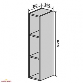 Тумба верхня №41 20x92 Стандарт RODOS