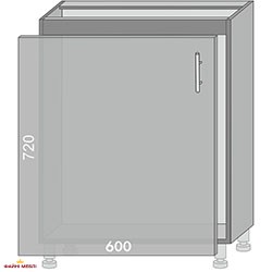 Тумба нижня Н-610 Шейкер