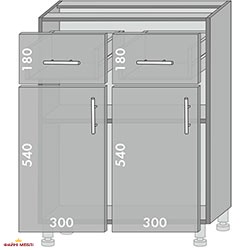 Тумба нижня Н-620 Шейкер