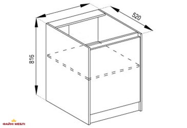 Тумба нижня Н 60 1Д Графіті