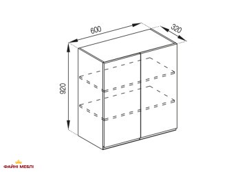 Тумба верхня В 60 (h-920) Тіна