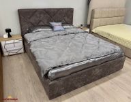 Кровать мягкая Городок меблі Дебора с подъемным механизмом и нишей для белья