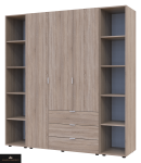 Шафа Дорос Гелар дуб сонома з 2 Етажерками 3-х дверна 192,6 см Шафа Дорос Гелар дуб сонома з 2 Етажерками 3-х дверна 192,6 см