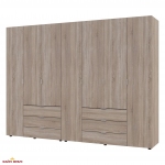 Шафа Дорос Гелар дуб сонома 7 дверна 271,2 см