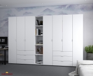 Шафа Дорос Гелар білий з Етажеркою 7 дверна 309,4 см