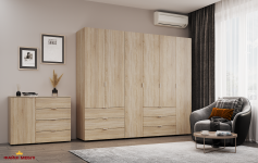 Шафа Дорос Гелар дуб сонома 6 дверна 232,5 см