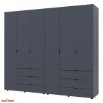 Шафа Дорос Гелар графіт 6 дверна 232,5 см