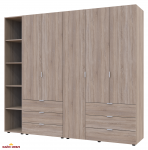 Шафа Дорос Гелар дуб сонома з Етажеркою 5 дверна 231,9 см
