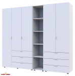 Шафа Дорос Гелар білий з Етажеркою 5 дверна 231,9 см