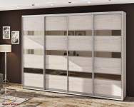 Шкаф-купе Комфорт мебель Модель-4 дуб беленый 4 дверный 300 см