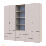 Шафа для одягу Дорос Гелар кашемір 4-х дверна з пеналом 215 см