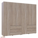 Шафа Дорос Гелар дуб сонома 6 дверна 232,5 см